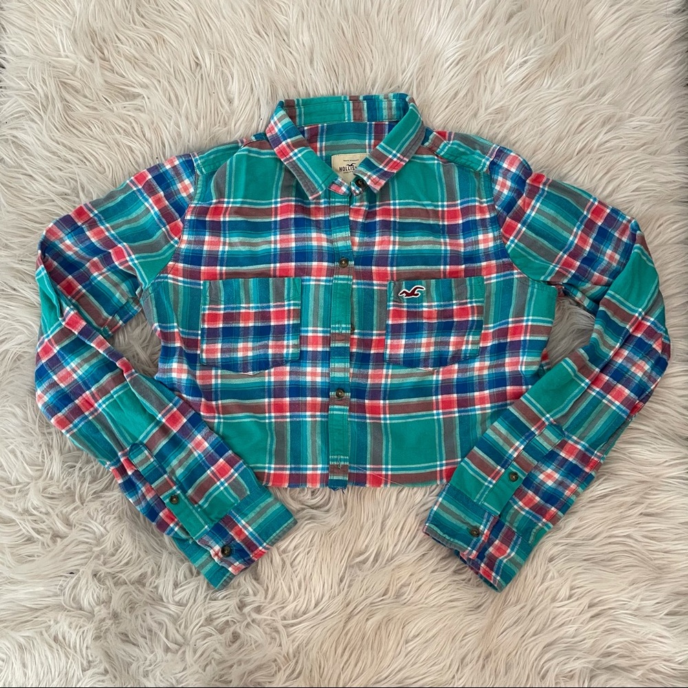 Hollister Crop Top Long Sleeve M